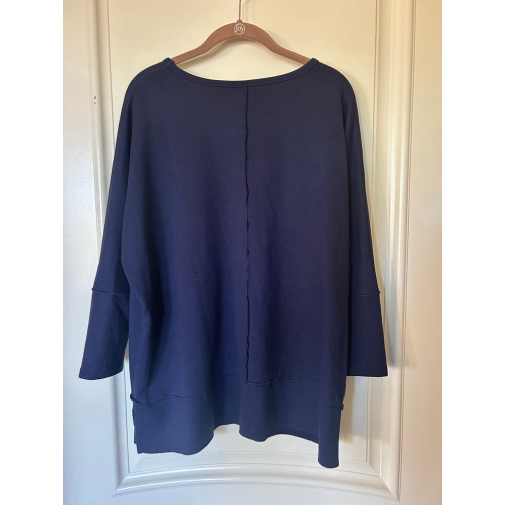 Women's SPANX Navy Sweatshirt M - Picture 4 of 6